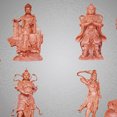 One of the nine technological processes of copper handicraft production - clay sculpture